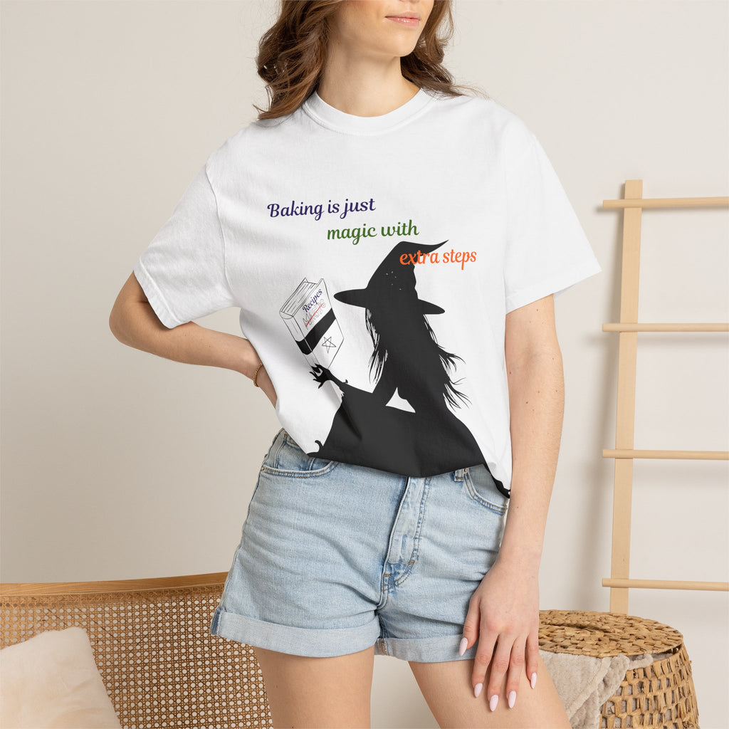 Witch Baker T-Shirt — "Baking is just magic with a step" Halloween Graphic Tee