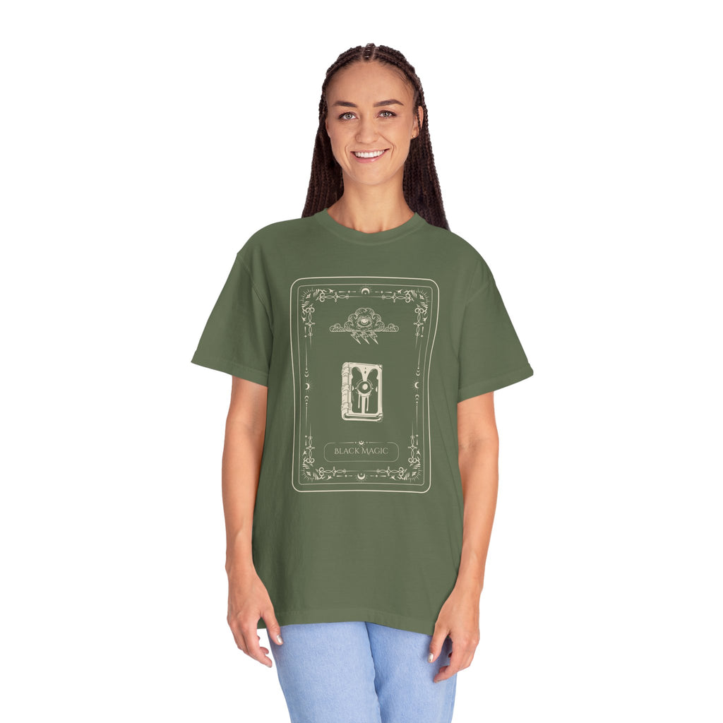 Tarot Bunny Illustration T-Shirt — 'Hold My Hand' Minimal Graphic Tee