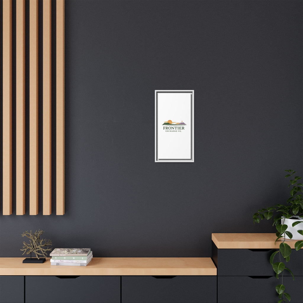 Framed Matte Canvas Print — Frontier Exchange Co. Logo