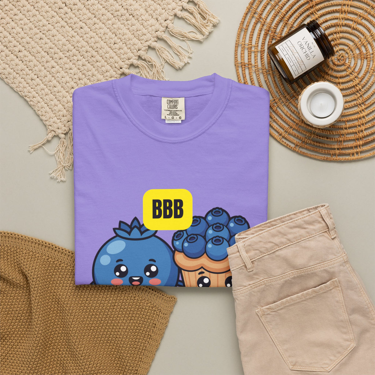 Blueberry’s Best Buddy T-Shirt — Cute Blueberry & Muffin Graphic Tee