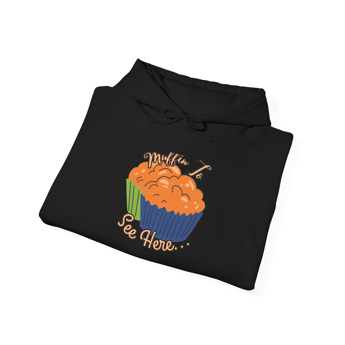 Pumpkin Cupcake Hoodie — Cute Fall Baking Graphic Sweatshirt