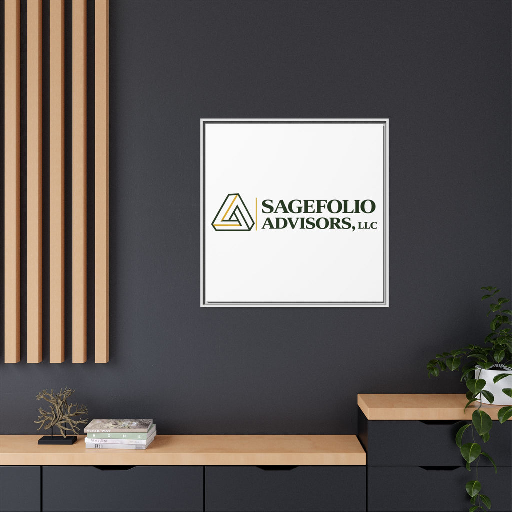 Framed Matte Canvas Wall Art — Sagefolio Advisors Logo