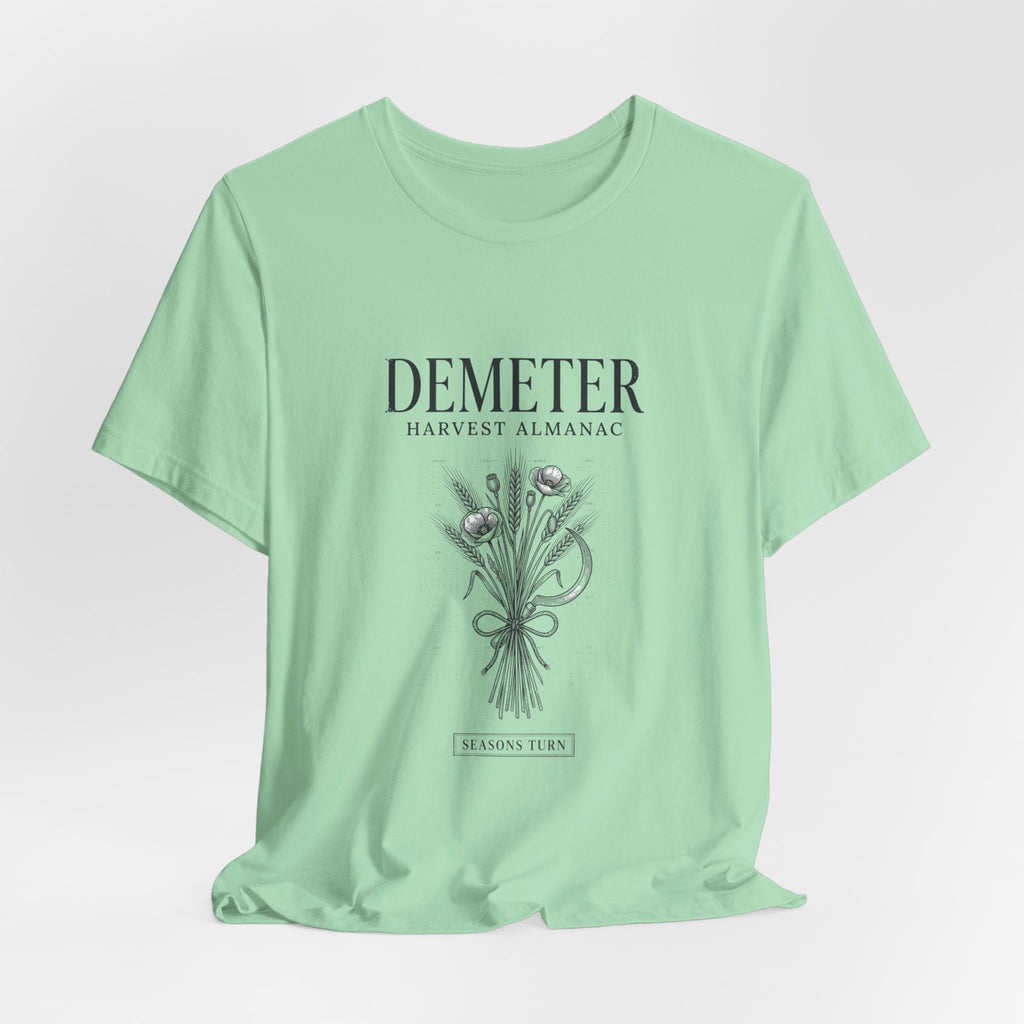Demeter Harvest Almanac T-Shirt | Greek Mythology, Mythcore