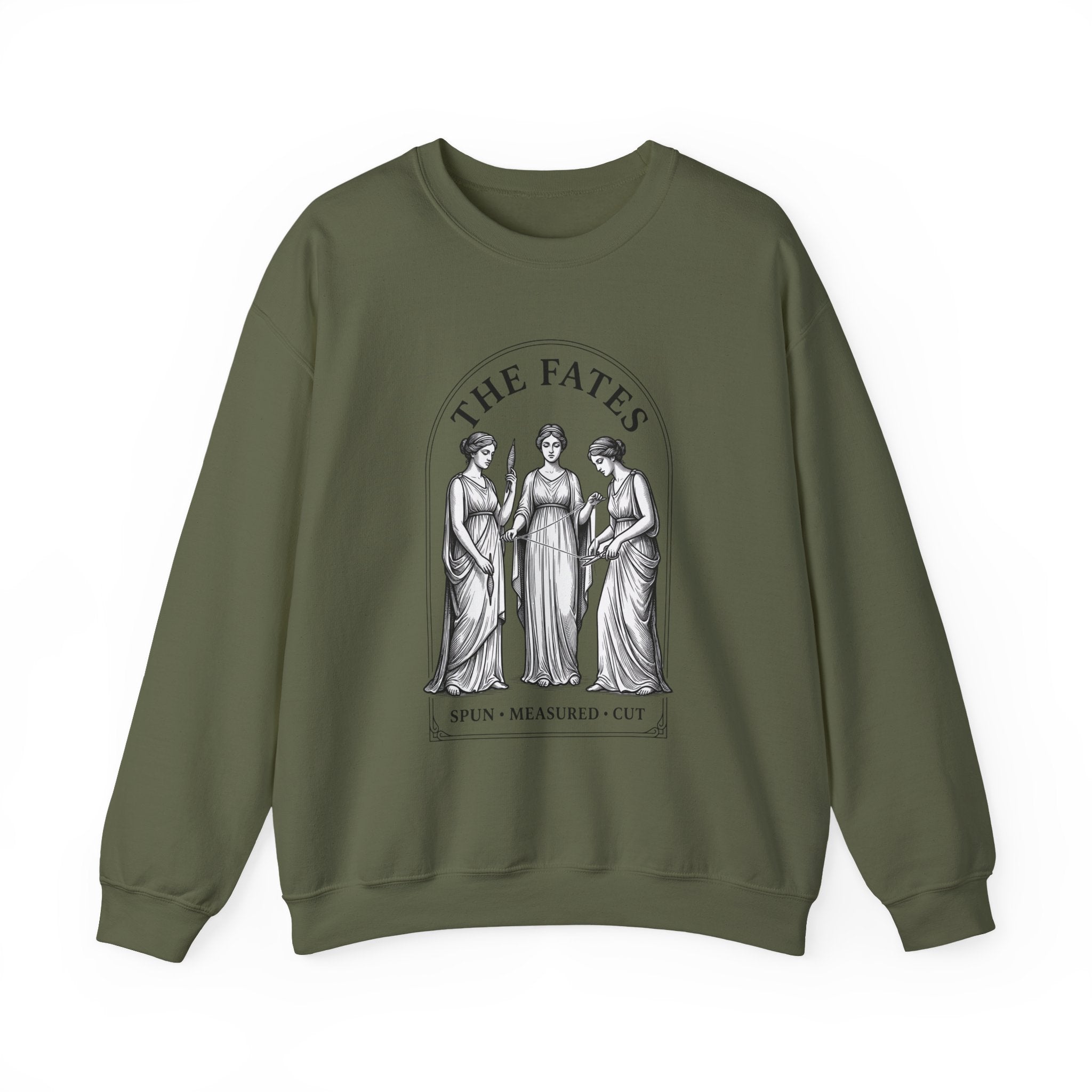 The Fates Greek Mythology Crewneck Sweatshirt | Mythcore Dark Academia