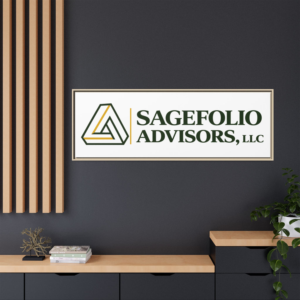 Framed Matte Canvas Wall Art — Sagefolio Advisors Logo