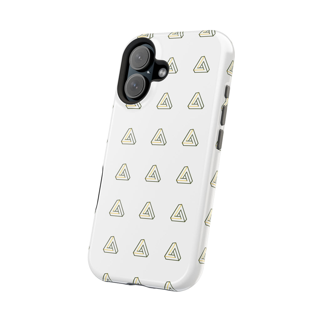 Magnetic Impact-Resistant Phone Case — Minimal Triangle Pattern