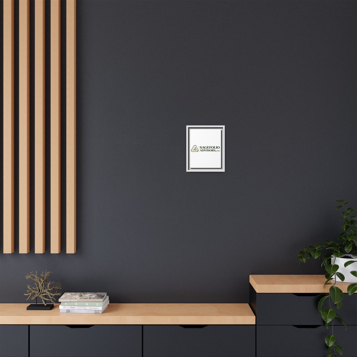 Framed Matte Canvas Wall Art — Sagefolio Advisors Logo