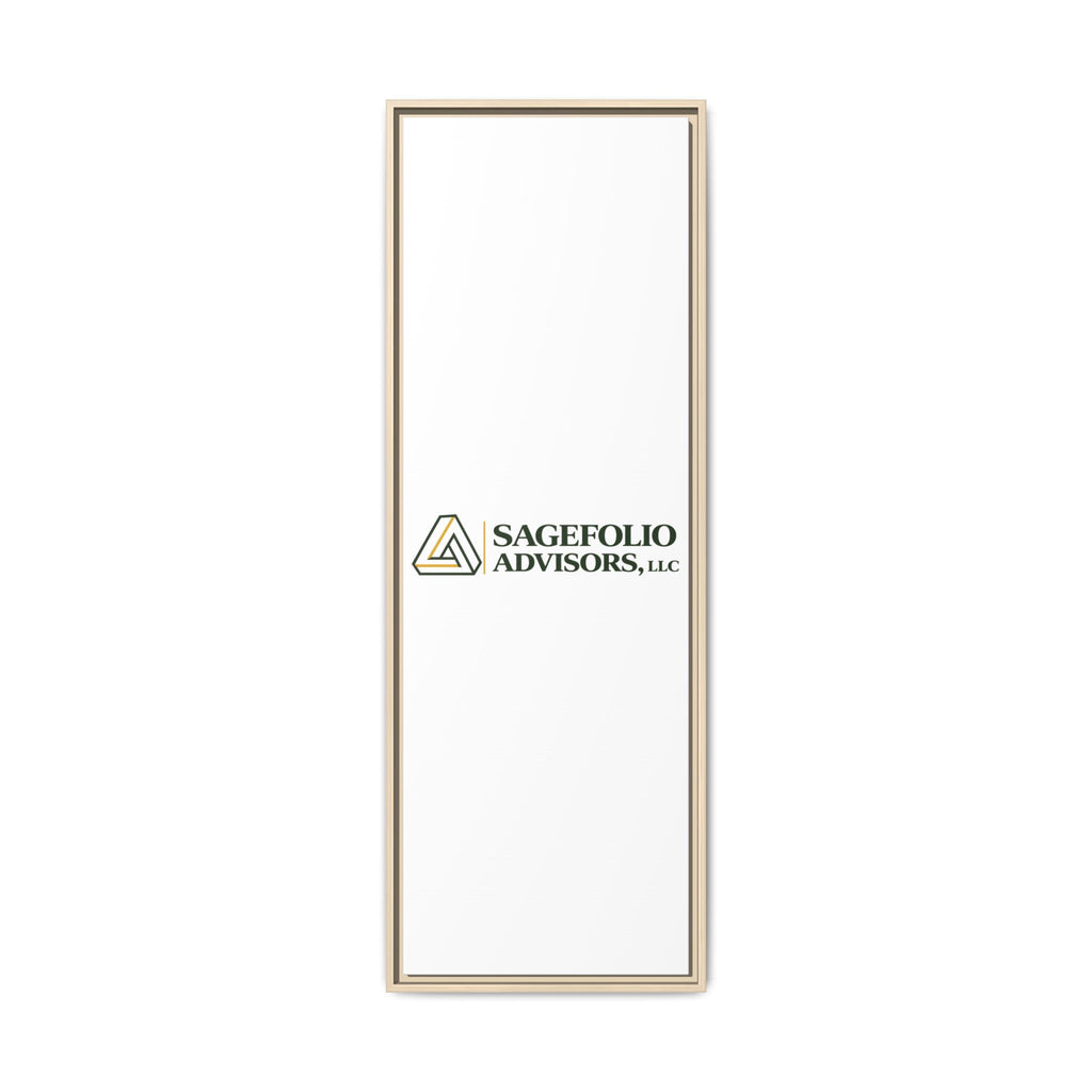Framed Matte Canvas Wall Art — Sagefolio Advisors Logo