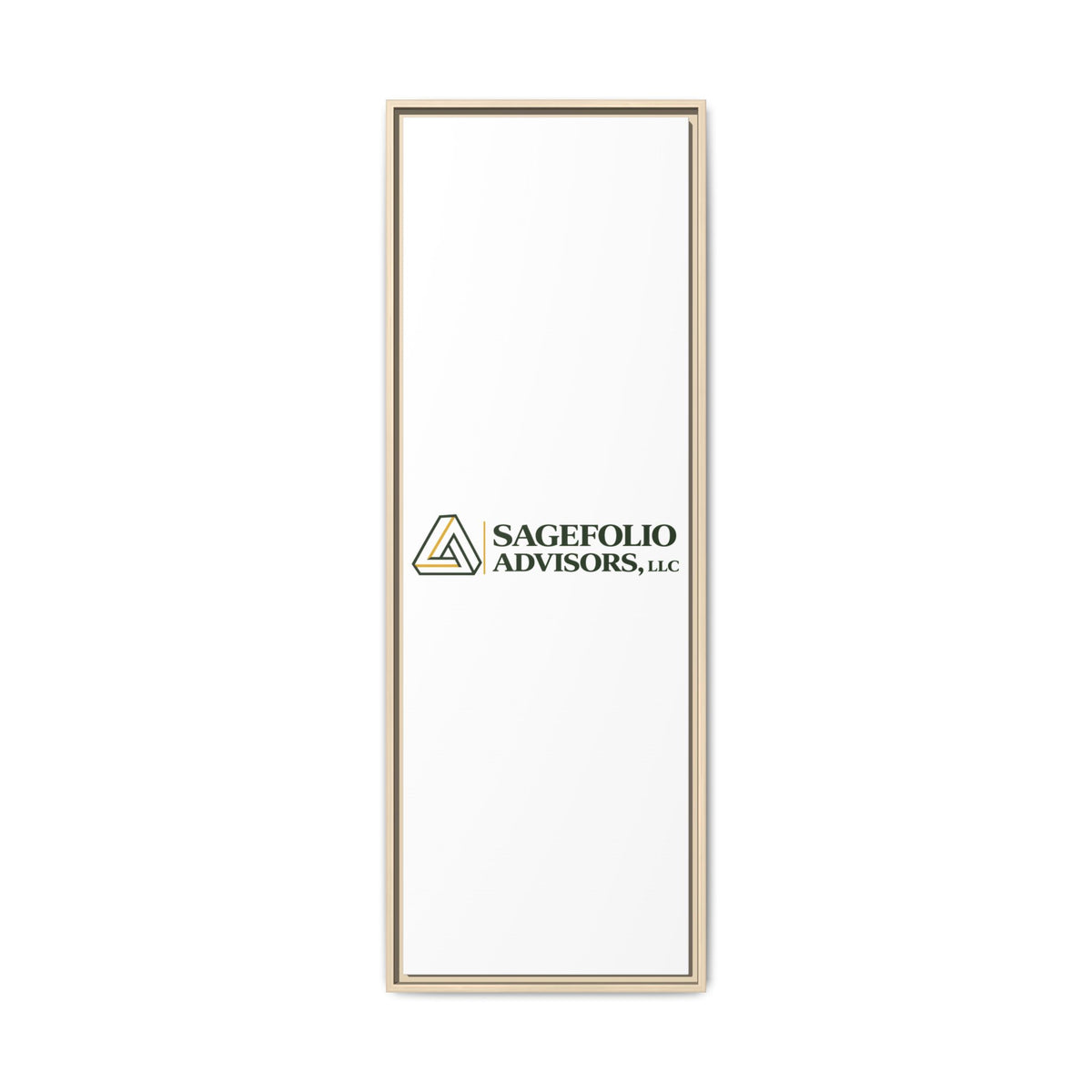 Framed Matte Canvas Wall Art — Sagefolio Advisors Logo