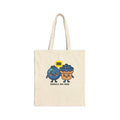 Blueberry Best Buddy Canvas Tote — Cute Fruit Cartoon Grocery Bag