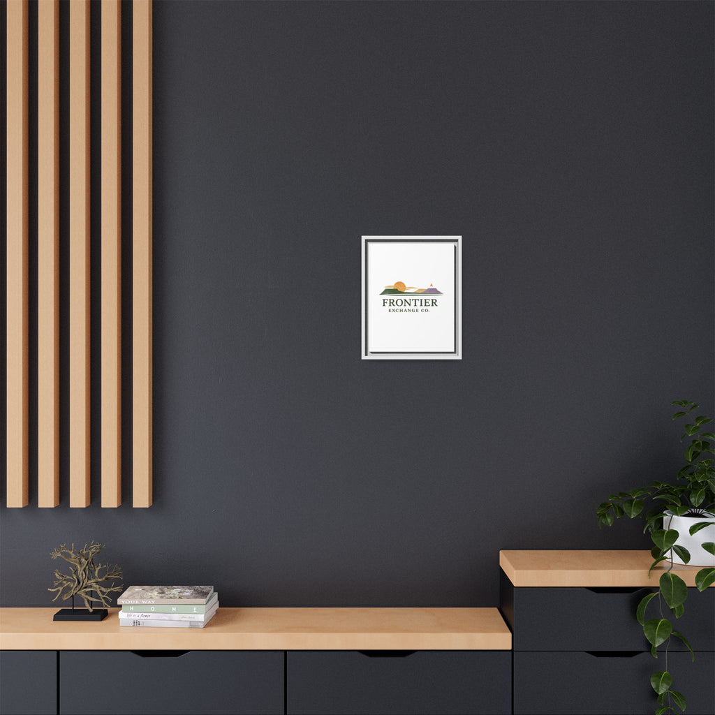 Framed Matte Canvas Print — Frontier Exchange Co. Logo
