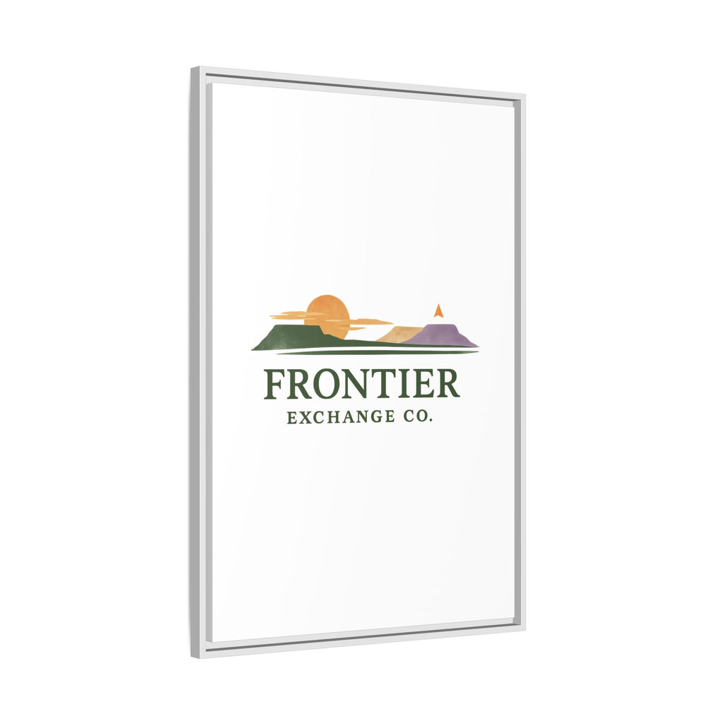 Framed Matte Canvas Print — Frontier Exchange Co. Logo