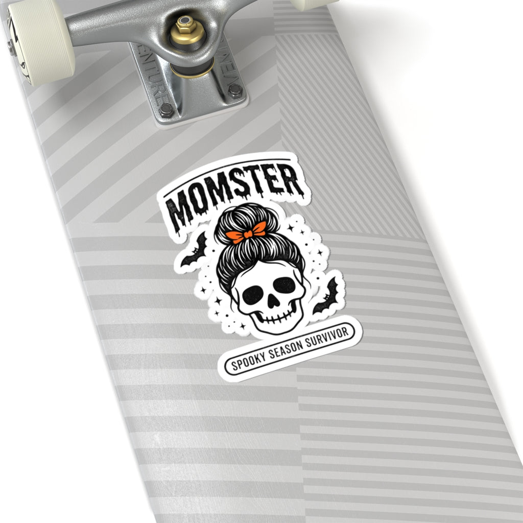 Momster Skull Mom Sticker | Halloween Momster, Spooky Season Decal