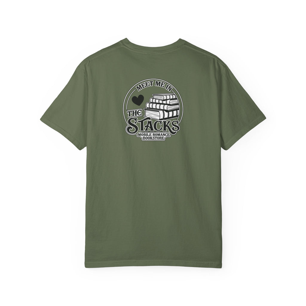 Book Lover T-Shirt — “Meet Me in the Stacks” Library Graphic Tee