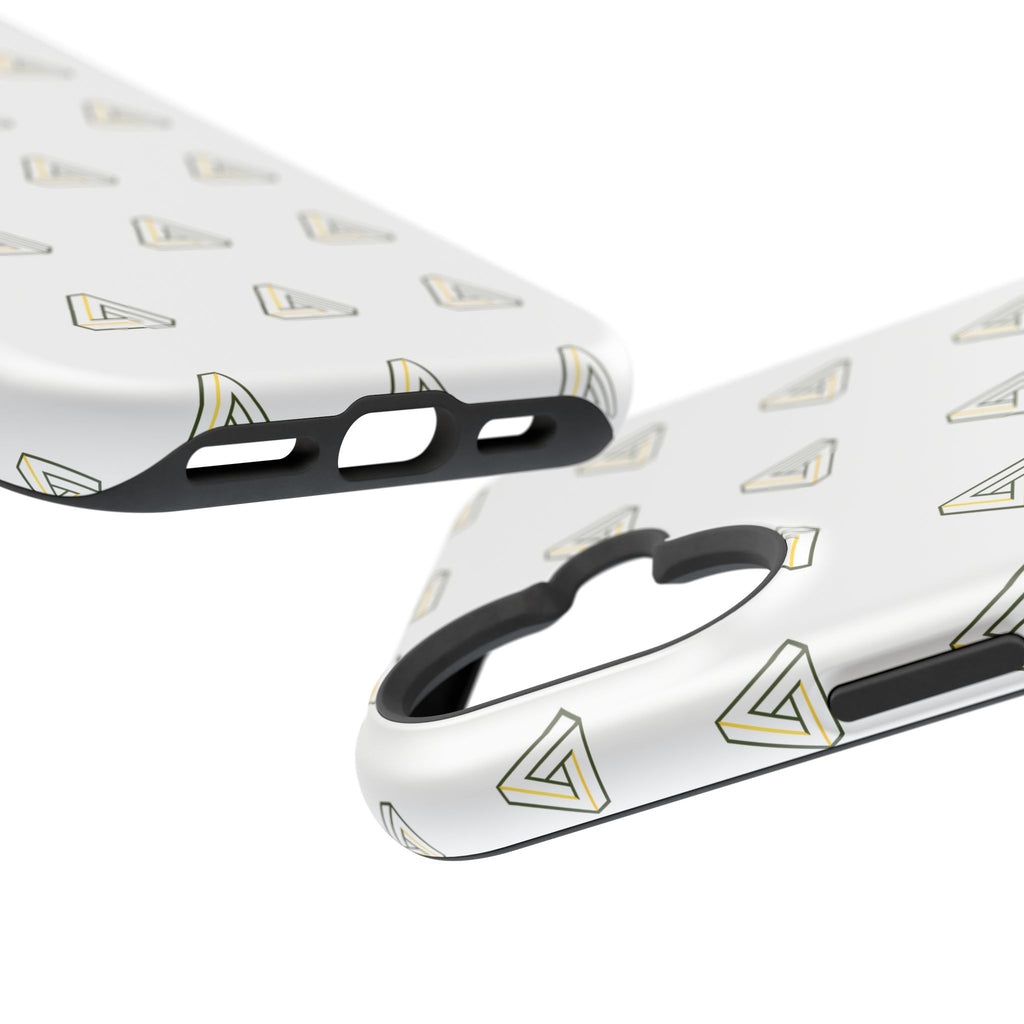 Magnetic Impact-Resistant Phone Case — Minimal Triangle Pattern