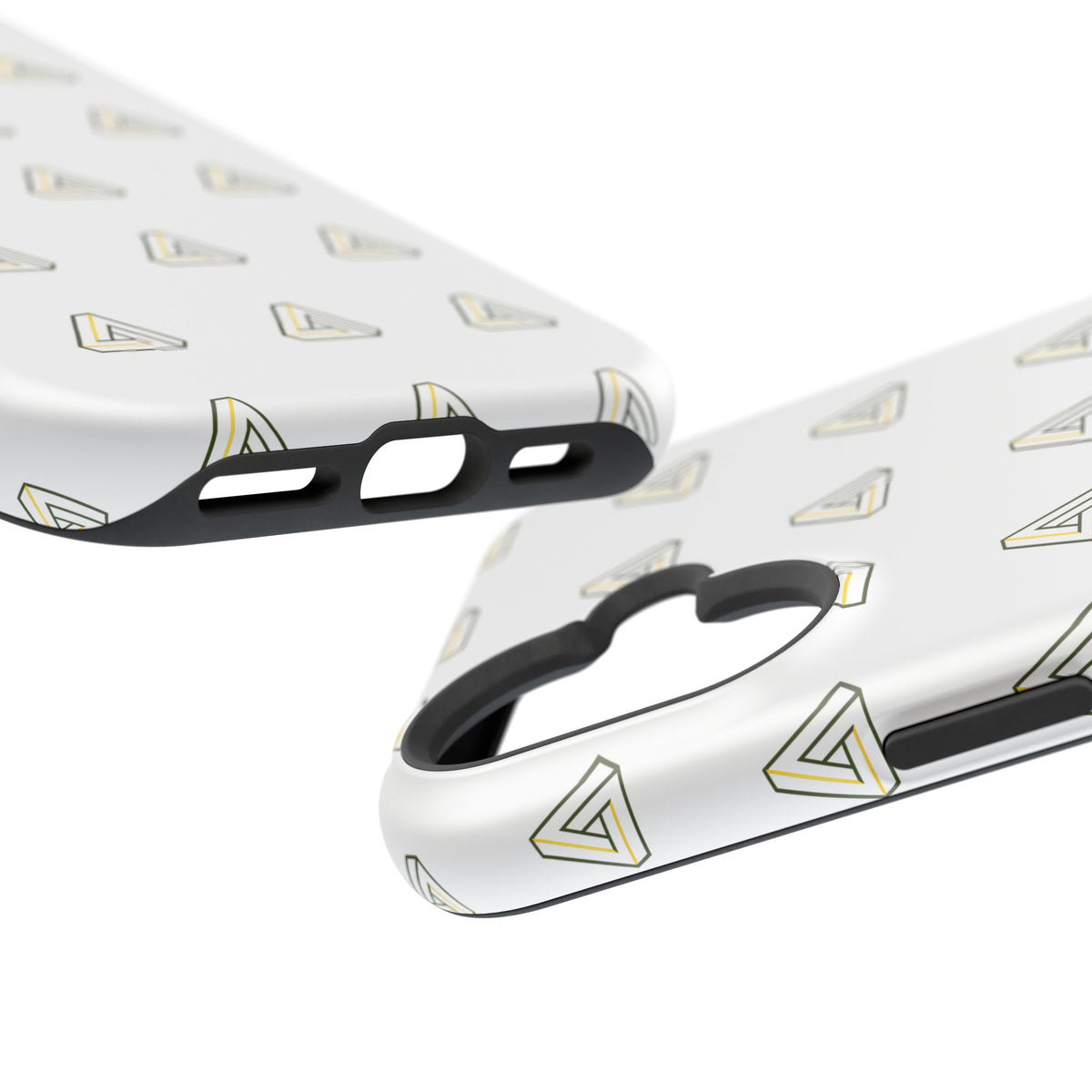 Magnetic Impact-Resistant Phone Case — Minimal Triangle Pattern