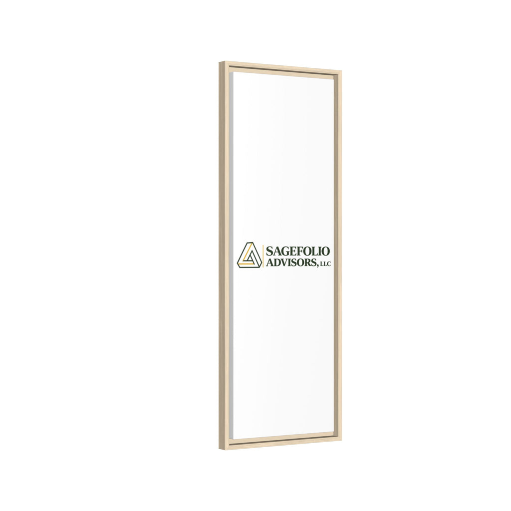 Framed Matte Canvas Wall Art — Sagefolio Advisors Logo
