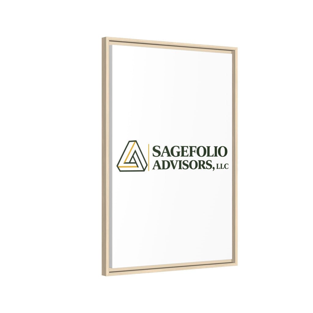 Framed Matte Canvas Wall Art — Sagefolio Advisors Logo