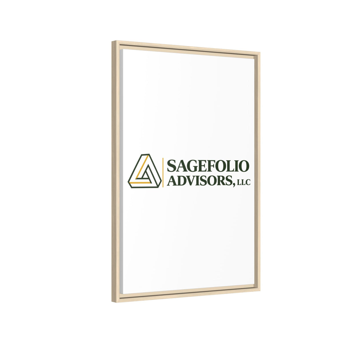 Framed Matte Canvas Wall Art — Sagefolio Advisors Logo