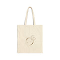 Celestial Moon Phase Tote — Cotton Canvas Bag with Gold Moon & Phases