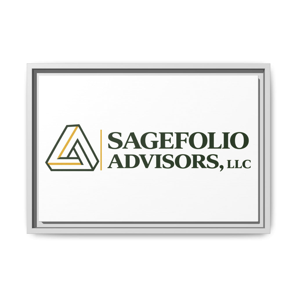 Framed Matte Canvas Wall Art — Sagefolio Advisors Logo