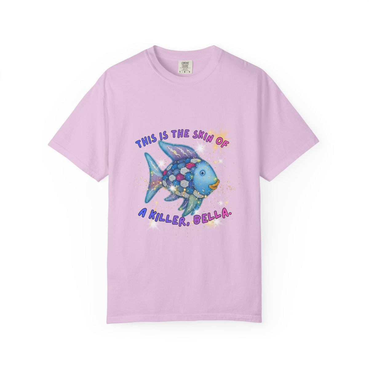 Fish Graphic T-Shirt — "This Is the Skin of a Killer, Bella" Colorful Ocean Artwork