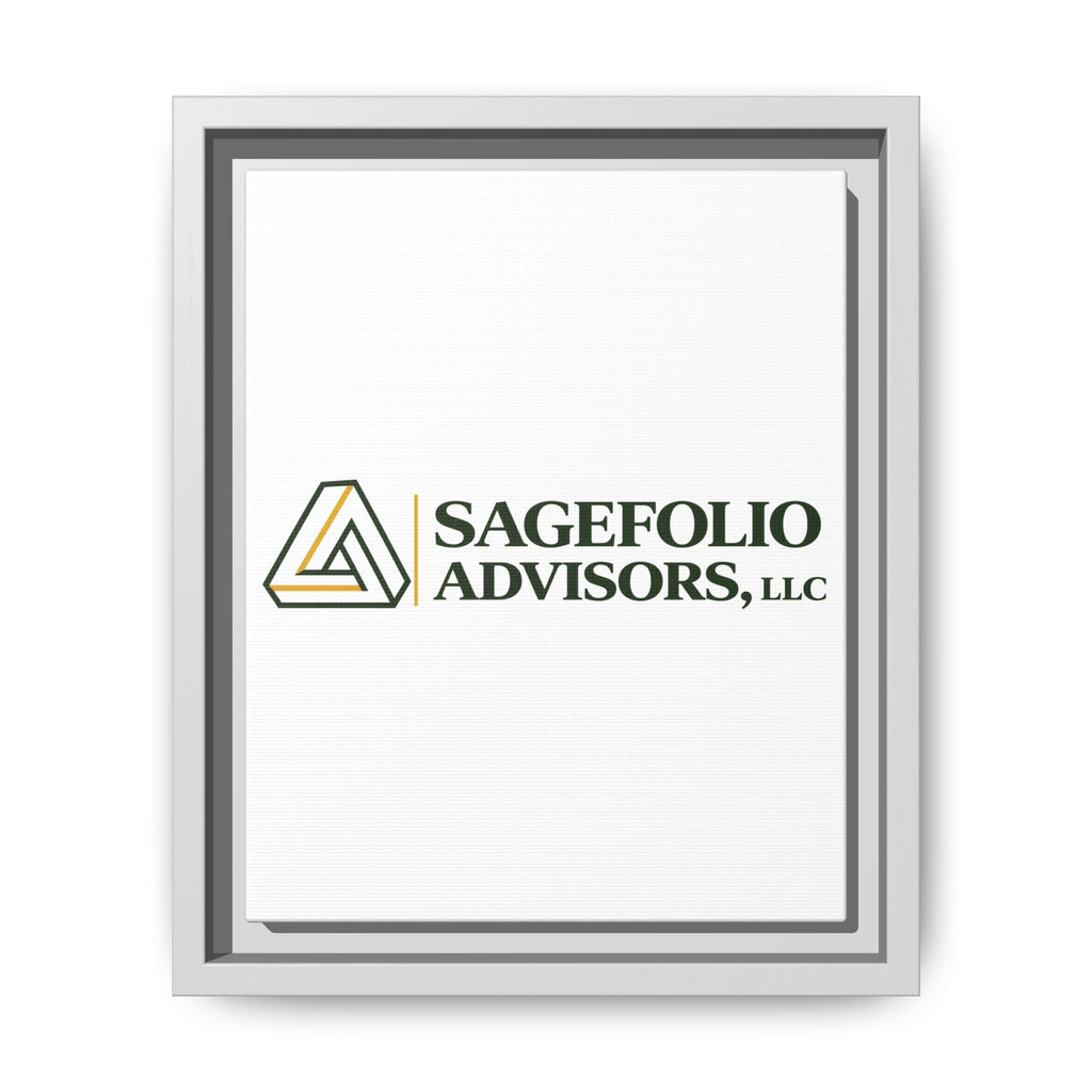 Framed Matte Canvas Wall Art — Sagefolio Advisors Logo