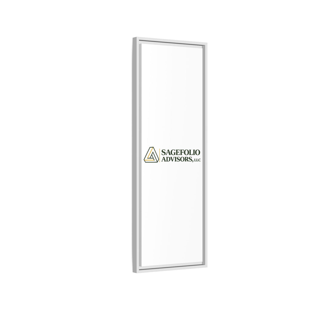 Framed Matte Canvas Wall Art — Sagefolio Advisors Logo