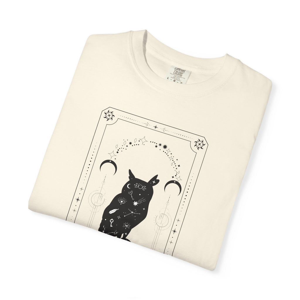 Tarot Owl T-Shirt — The Lunar Arc Mystical Graphic Tee