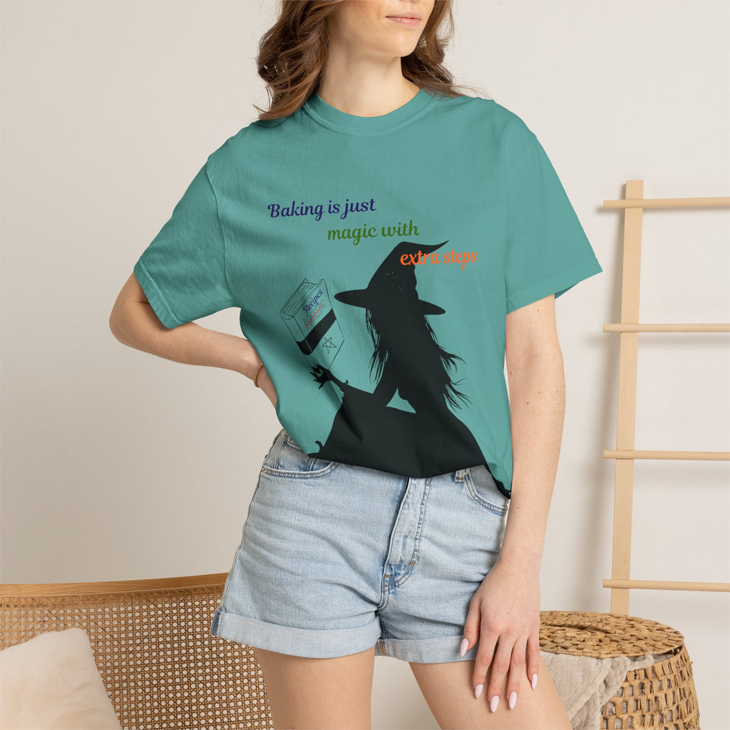 Witch Baker T-Shirt — "Baking is just magic with a step" Halloween Graphic Tee