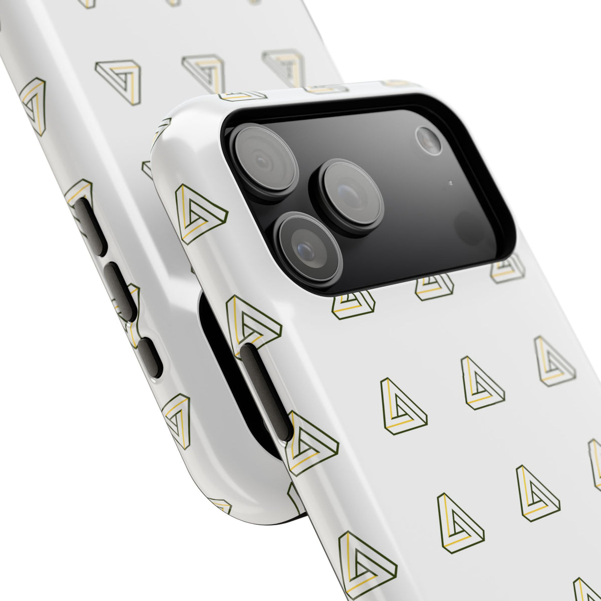 Magnetic Impact-Resistant Phone Case — Minimal Triangle Pattern