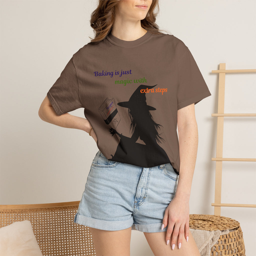 Witch Baker T-Shirt — "Baking is just magic with a step" Halloween Graphic Tee