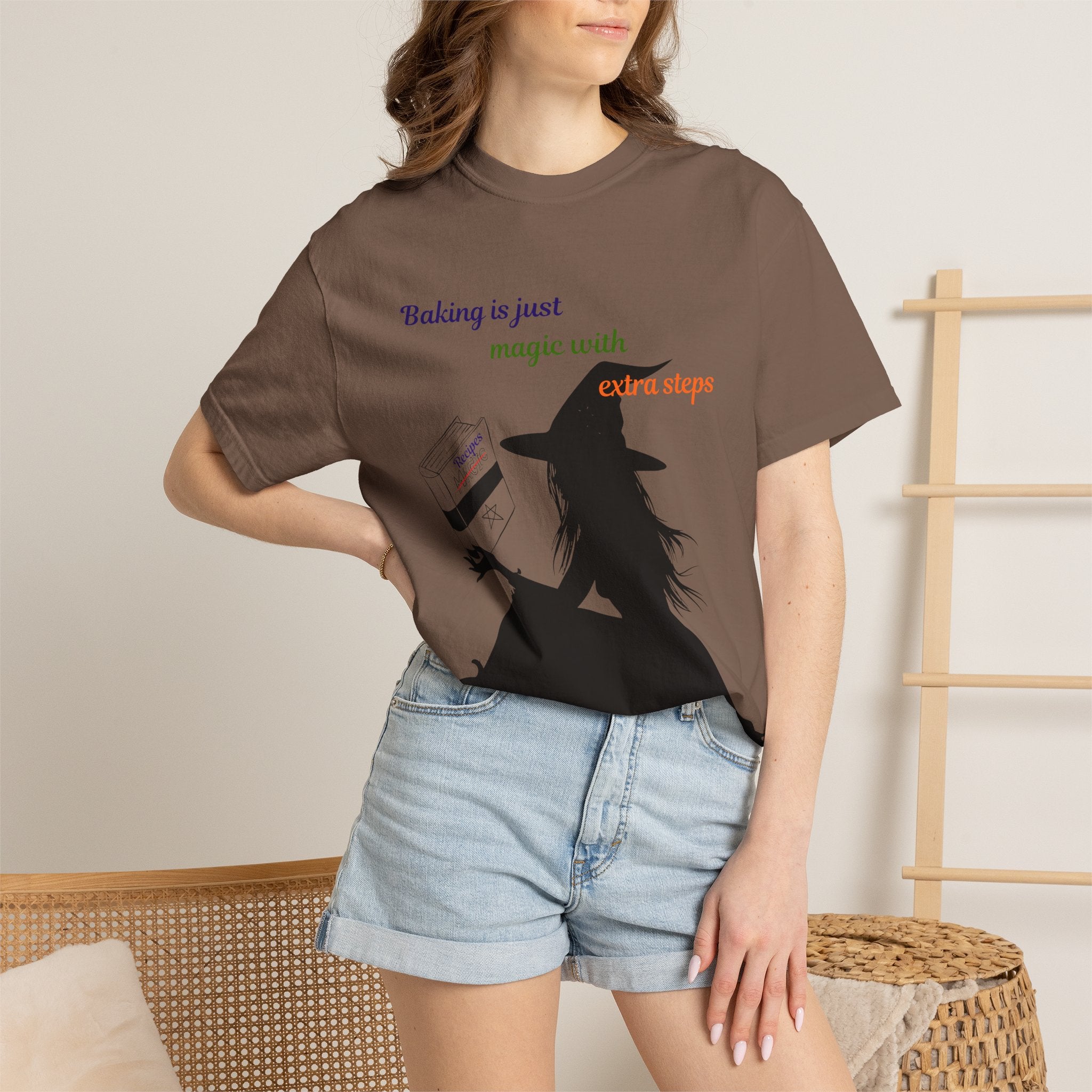 Witch Baker T-Shirt — "Baking is just magic with a step" Halloween Graphic Tee