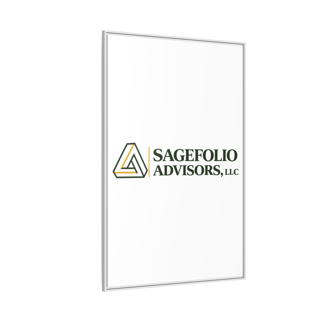 Framed Matte Canvas Wall Art — Sagefolio Advisors Logo