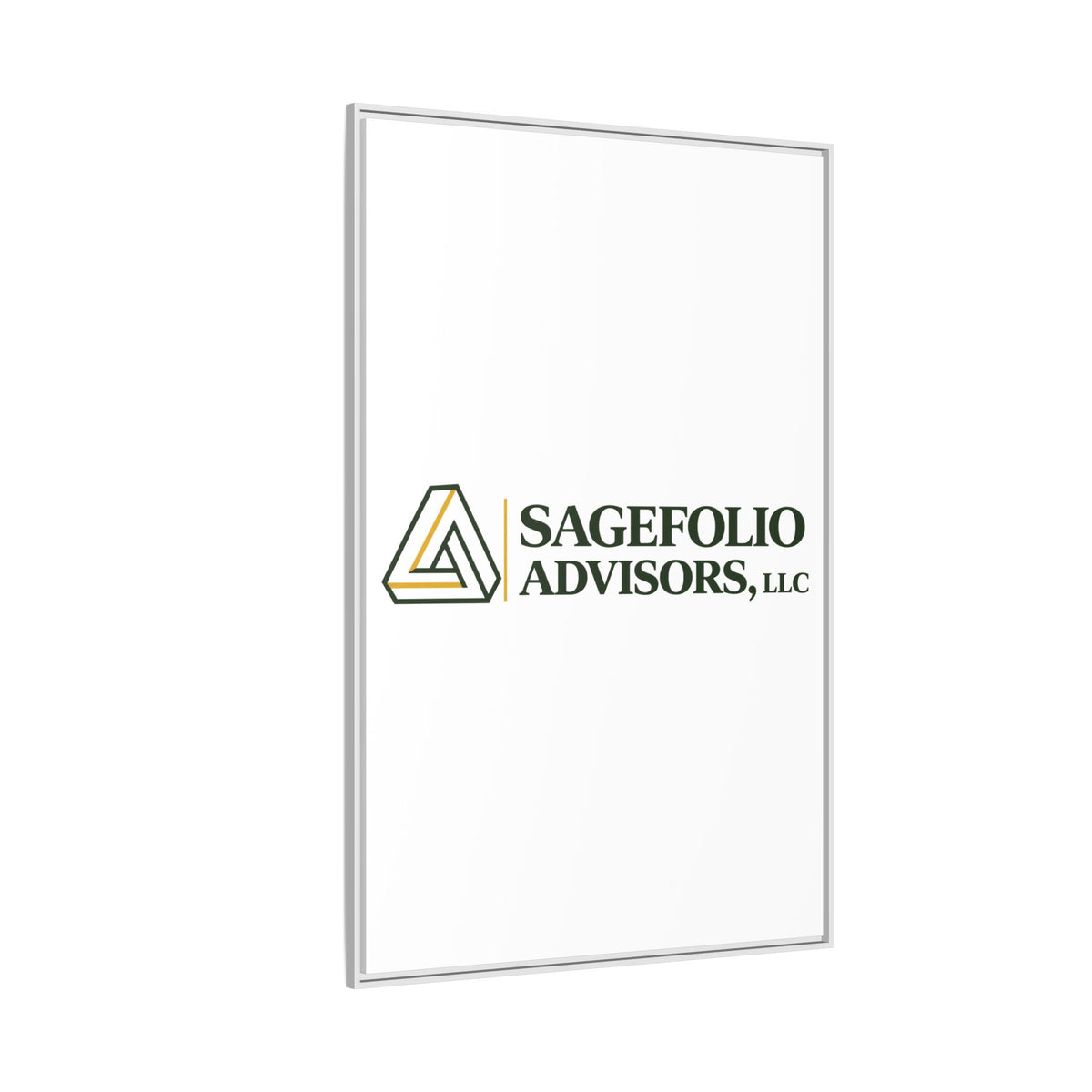 Framed Matte Canvas Wall Art — Sagefolio Advisors Logo