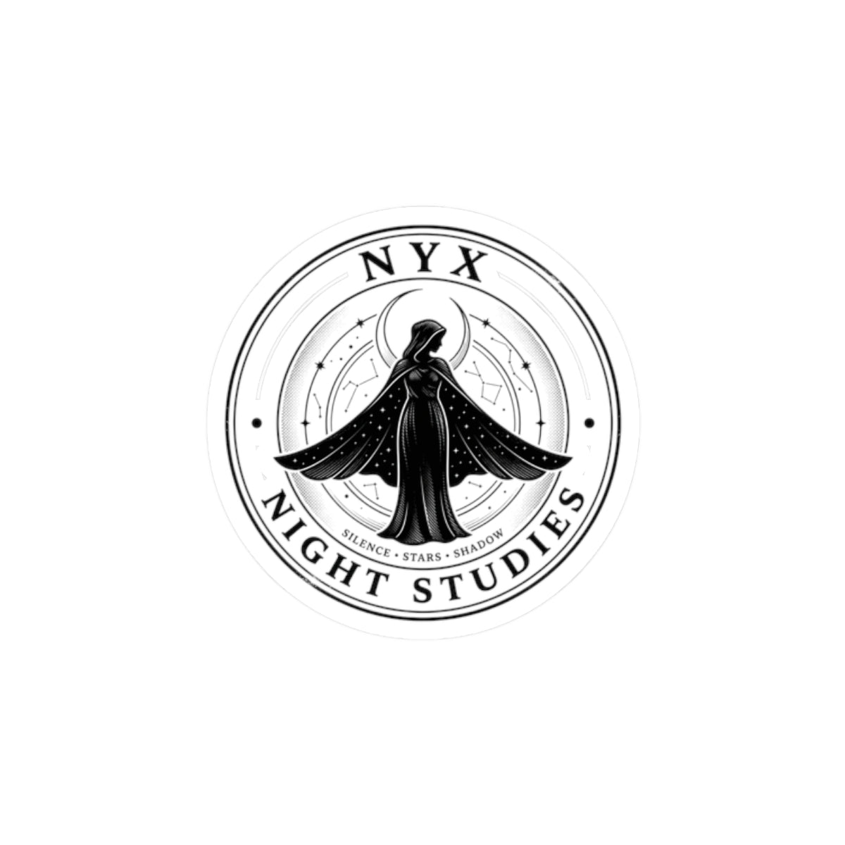 Nyx Night Studies Kiss-Cut Sticker | Mythcore Greek Mythology