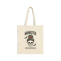 Momster Skull Mom Tote | Halloween Momster, Spooky Season Canvas Tote
