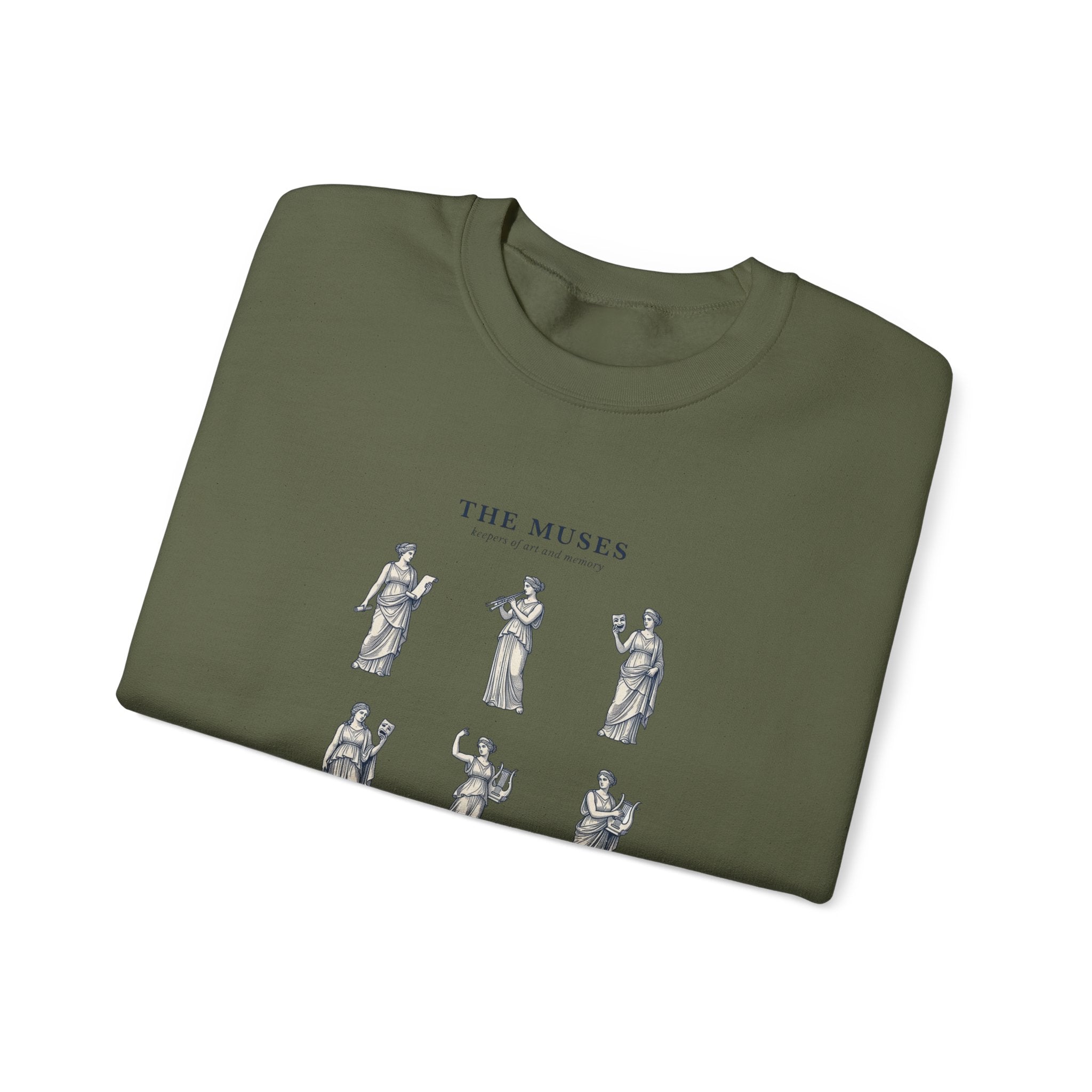 The Muses crewneck sweatshirt | Greek mythology, mythcore, classical art