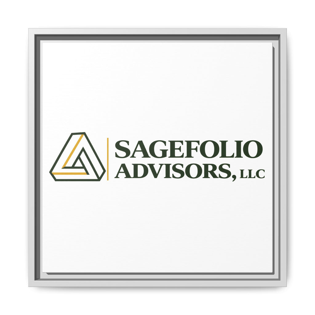 Framed Matte Canvas Wall Art — Sagefolio Advisors Logo