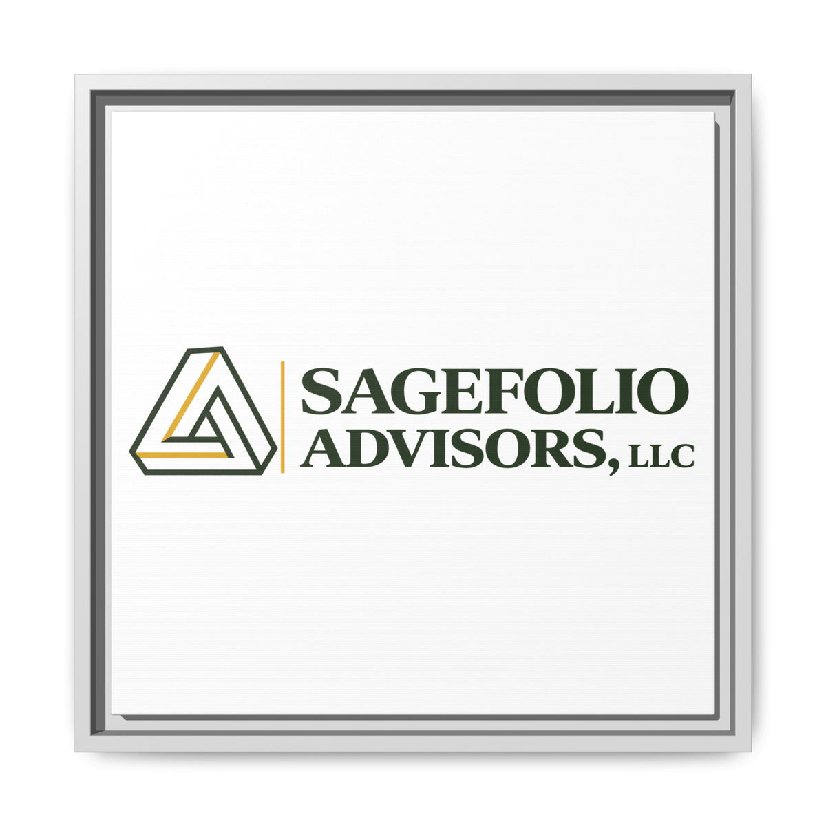Framed Matte Canvas Wall Art — Sagefolio Advisors Logo