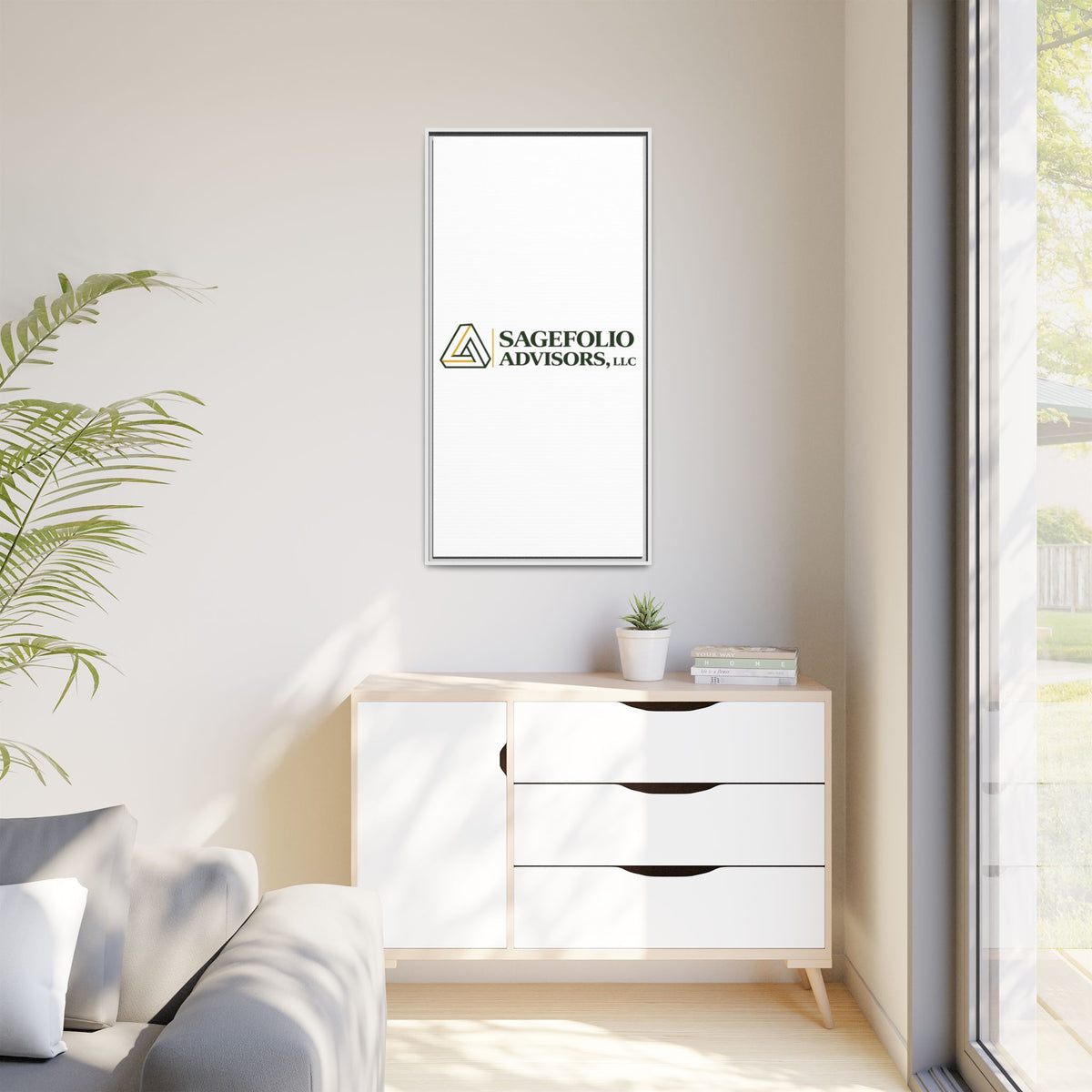 Framed Matte Canvas Wall Art — Sagefolio Advisors Logo