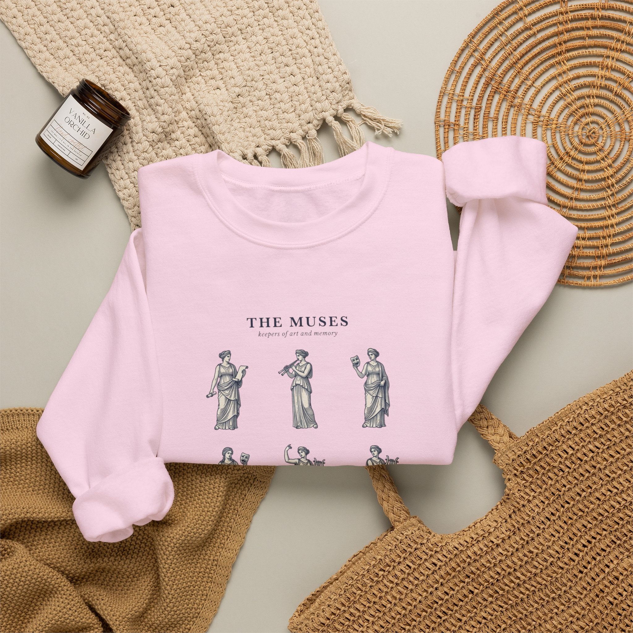 The Muses crewneck sweatshirt | Greek mythology, mythcore, classical art