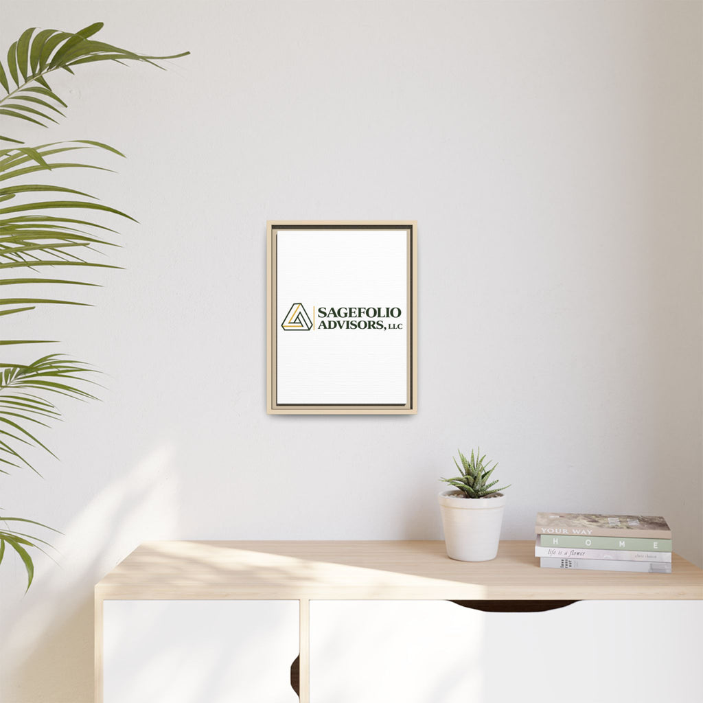 Framed Matte Canvas Wall Art — Sagefolio Advisors Logo