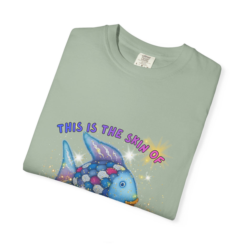 Fish Graphic T-Shirt — "This Is the Skin of a Killer, Bella" Colorful Ocean Artwork