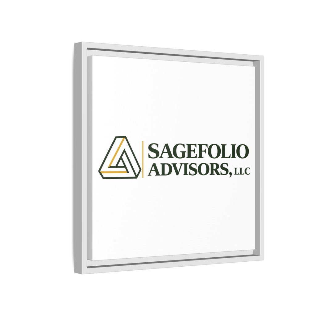 Framed Matte Canvas Wall Art — Sagefolio Advisors Logo