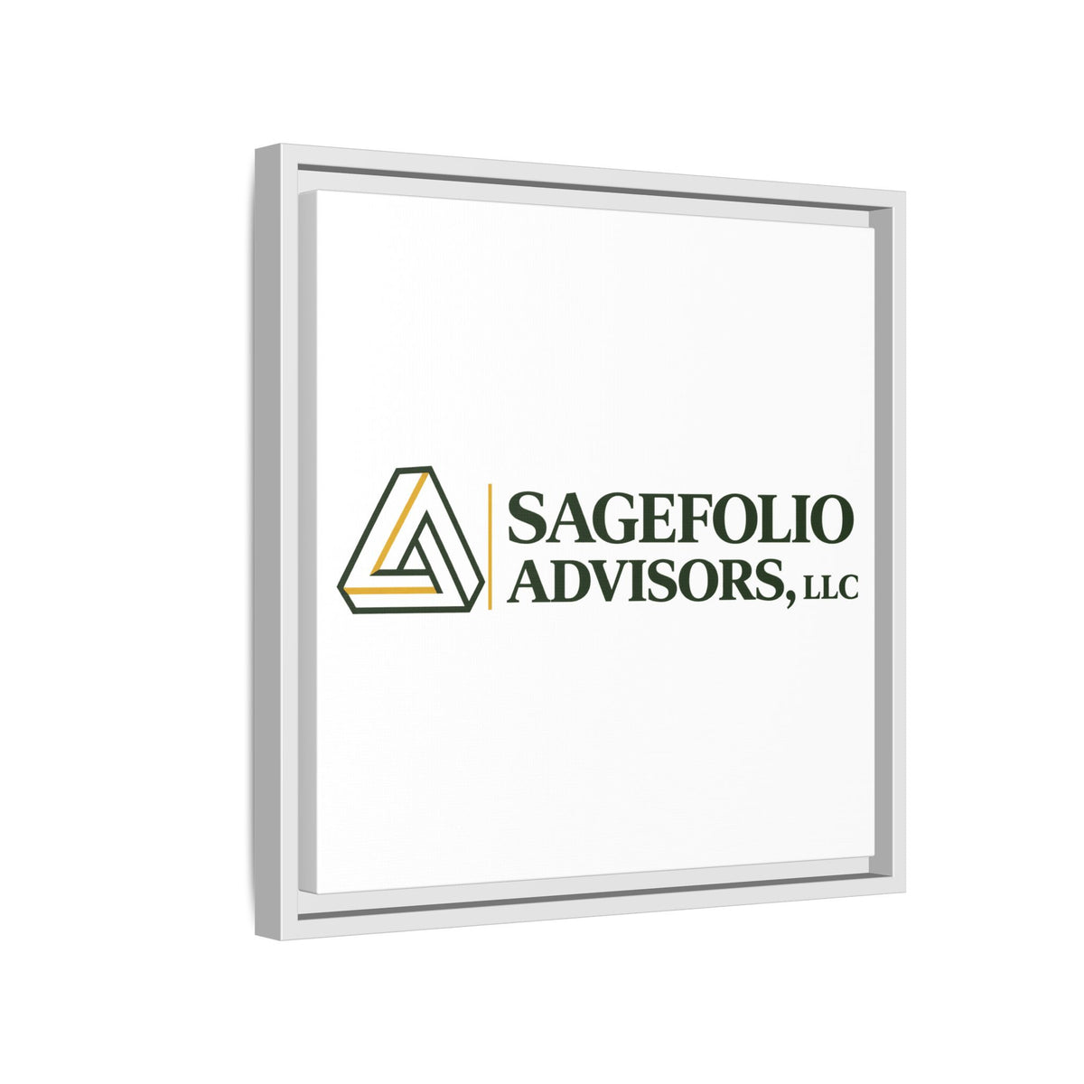 Framed Matte Canvas Wall Art — Sagefolio Advisors Logo