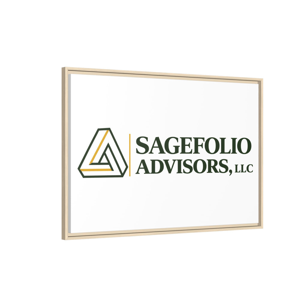 Framed Matte Canvas Wall Art — Sagefolio Advisors Logo