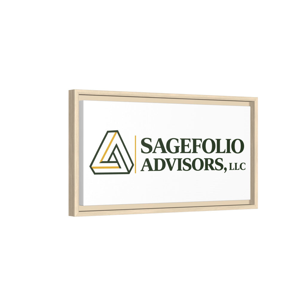 Framed Matte Canvas Wall Art — Sagefolio Advisors Logo