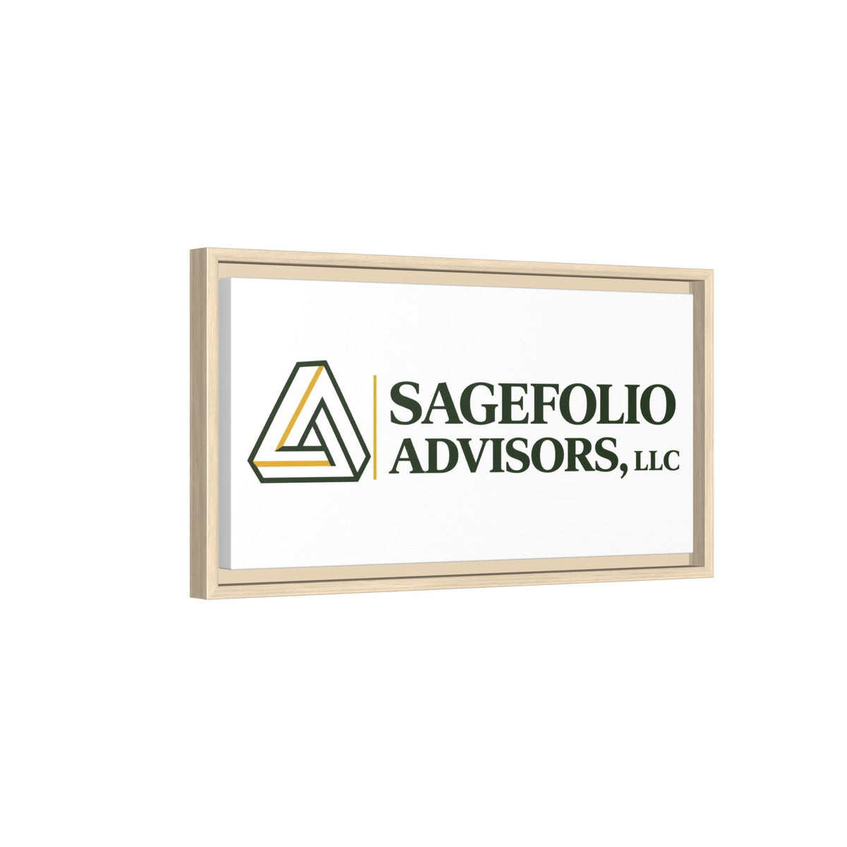 Framed Matte Canvas Wall Art — Sagefolio Advisors Logo