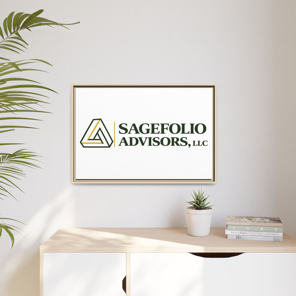 Framed Matte Canvas Wall Art — Sagefolio Advisors Logo